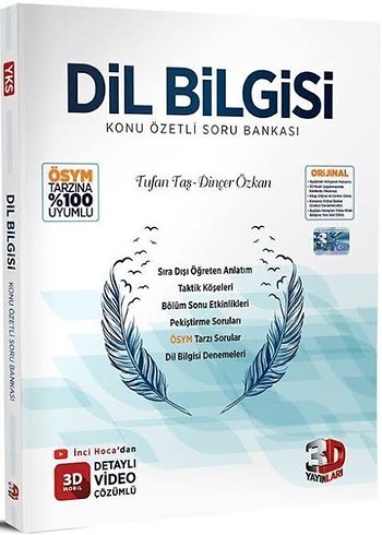 Dil Bilgisi Konu Özetli Soru Bankası 3D Yayınları
