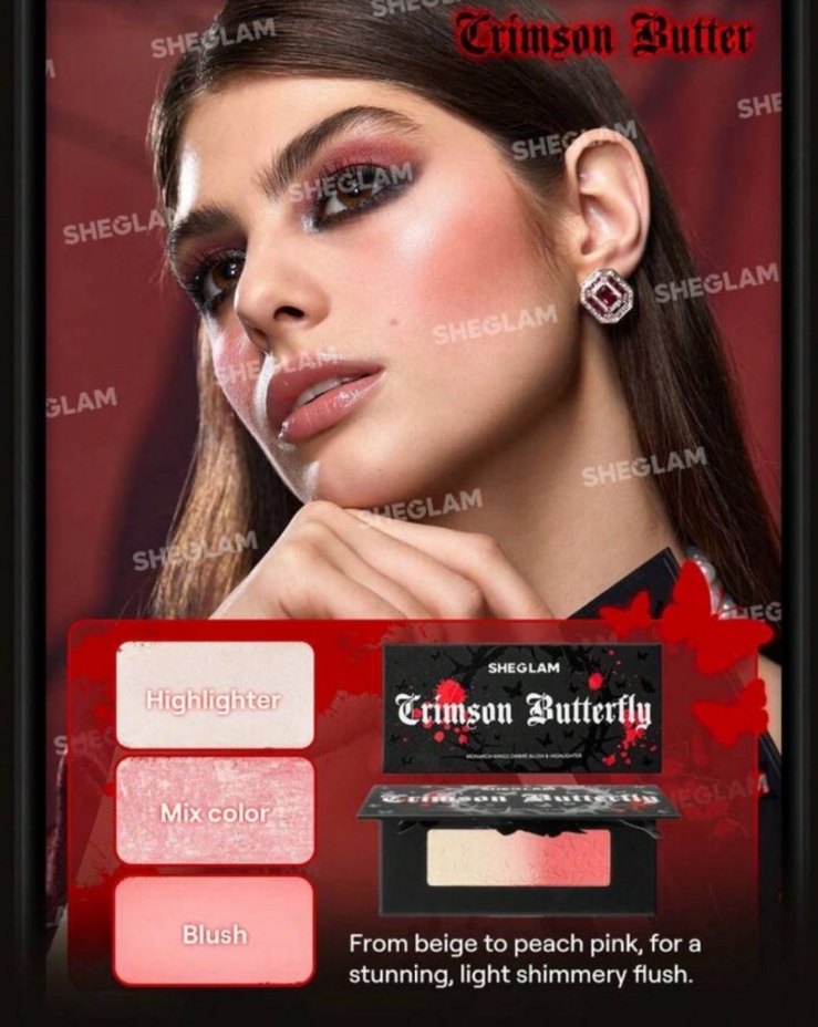 SHEGLAM Crimson Butterfly ombre allık aydınlatıcı - Görsel 4