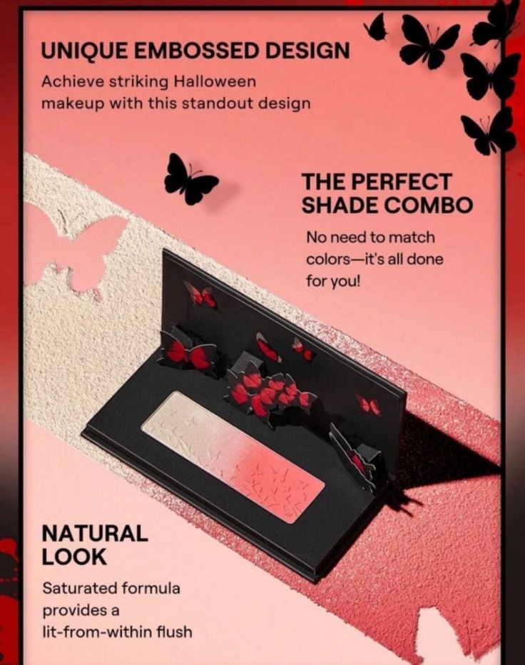 SHEGLAM Crimson Butterfly ombre allık aydınlatıcı - Görsel 3