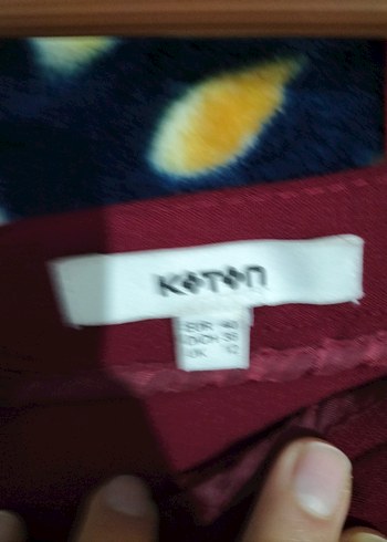 Bordo Pilili Mini Etek - Görsel 3