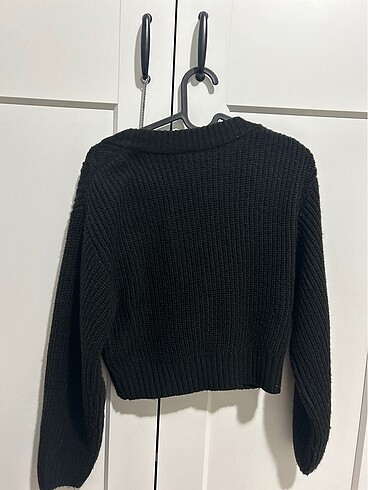 xs Beden siyah Renk H&M crop kazak
