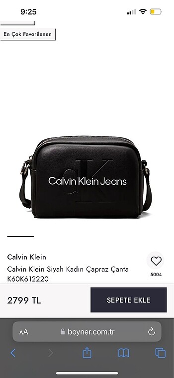 Calvin Klein Jeans kol çantası
