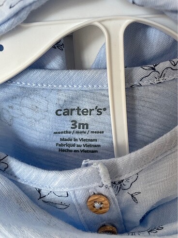 3 Ay Beden mavi Renk Carter?s 3?lü takım