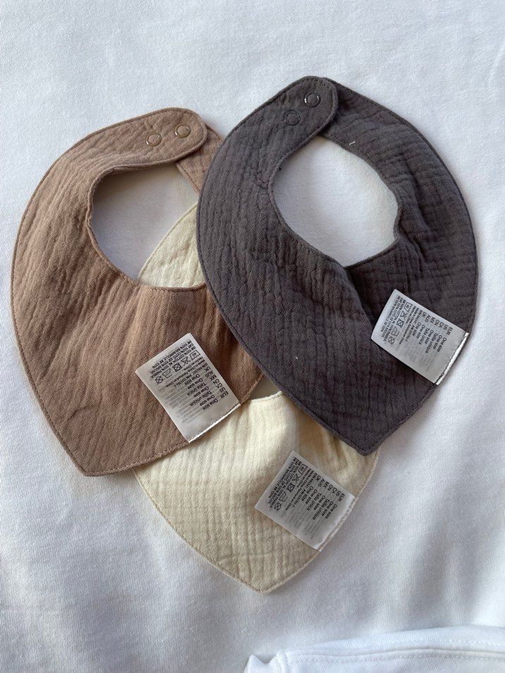 H&M Üçlü Bebek Önlüğü Seti - Görsel 2