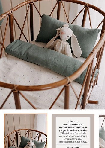 Muslin Bebek nevresim takimi