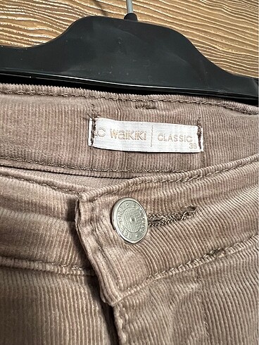 m Beden kahverengi Renk LC Waikiki Kadife Vizon Pantolon
