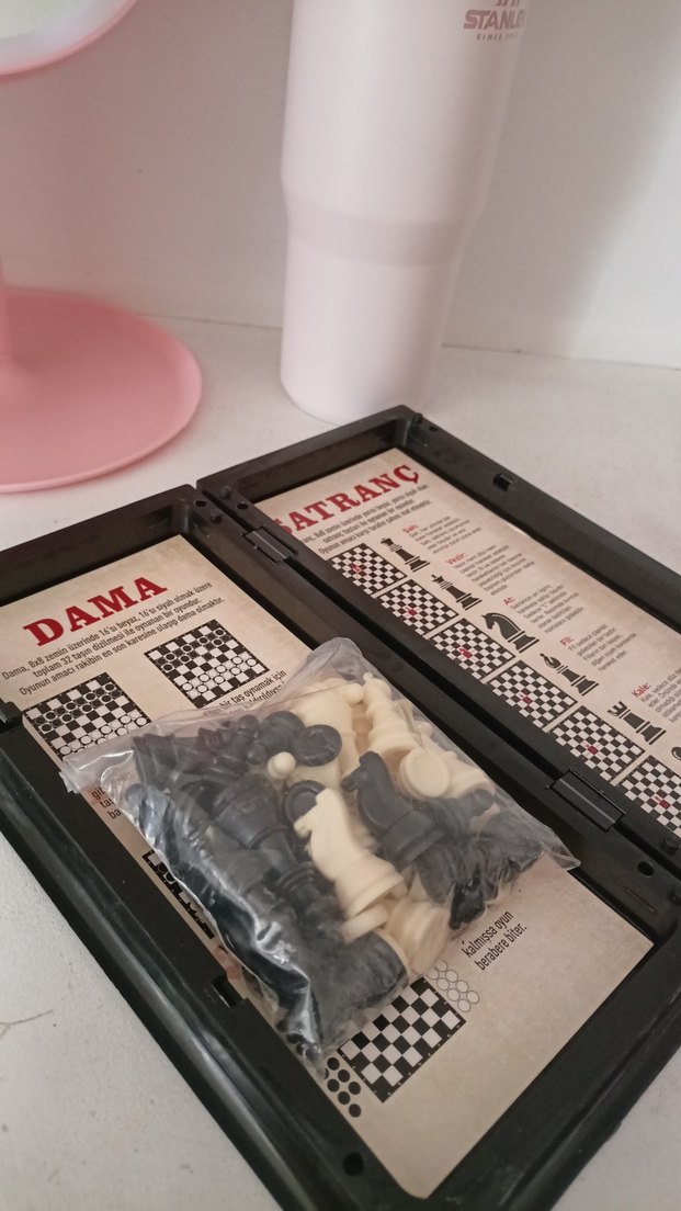 Dama ve Satranç Oyun Seti - Görsel 2