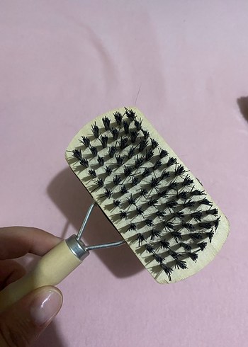 Bej Parlak Kedi Tüyü Fırçası - Görsel 2