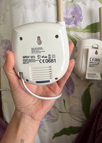 Sinbo Beyaz Bebek Telsizi Alıcı ve Verici - Görsel 4