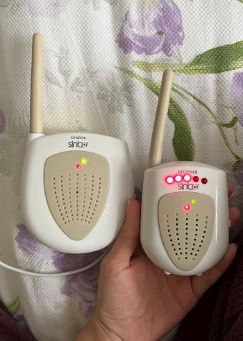 Sinbo Beyaz Bebek Telsizi Alıcı ve Verici - Görsel 2