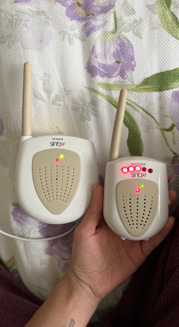 Sinbo Beyaz Bebek Telsizi Alıcı ve Verici - Görsel 2