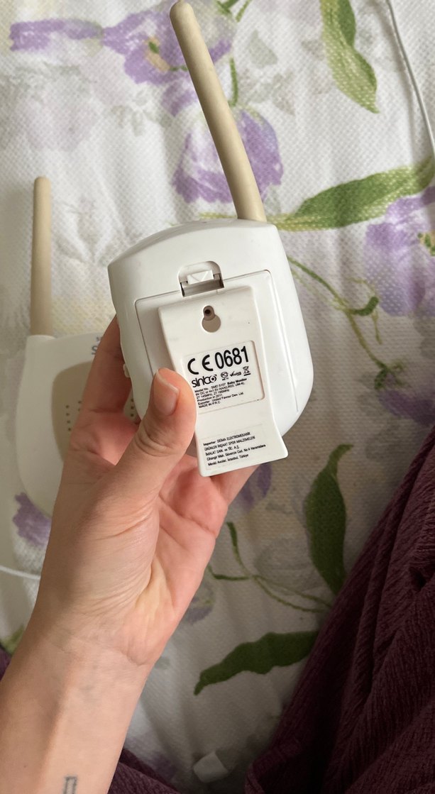 Sinbo Beyaz Bebek Telsizi Alıcı ve Verici - Görsel 3