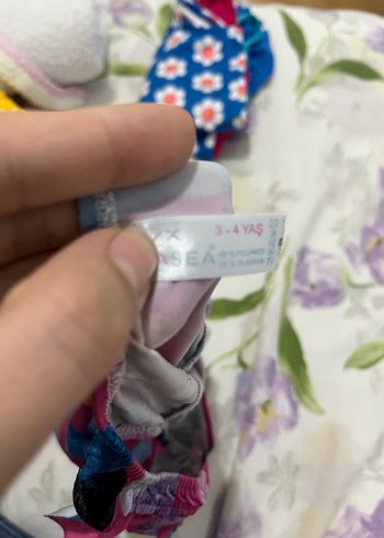 Kız Çocuk Renkli Puantiyeli Mayo - Görsel 3