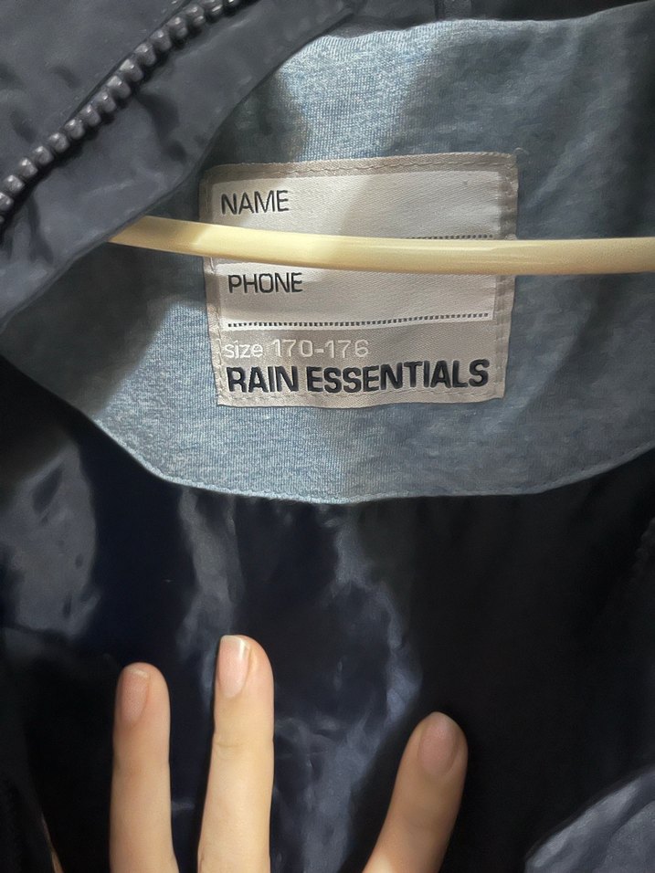 Erkek Siyah Midi Boy Fermuarlı Yağmurluk - Görsel 4