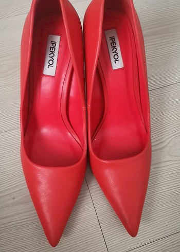IPEKYOL Kırmızı Stiletto Kadın Topuklu Ayakkabı