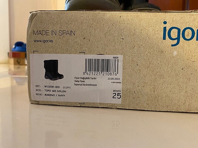 25 Beden lacivert Renk İgor kar botu
