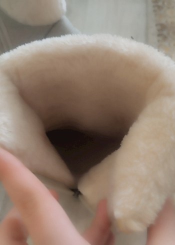 Bej Kürklü Dolgu Topuk Kadın Bot - Görsel 4