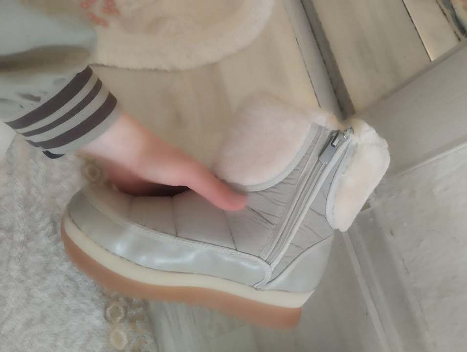 Bej Kürklü Dolgu Topuk Kadın Bot - Görsel 3