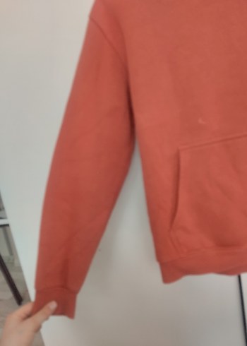 Kadın Kırmızı Fermuarlı Sweatshirt - Görsel 2