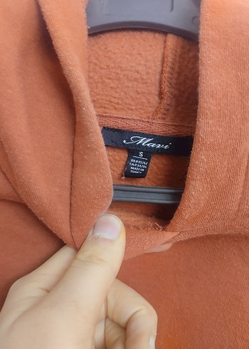 Kadın Kırmızı Fermuarlı Sweatshirt - Görsel 3