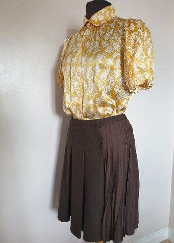 İpekyol Vintage Pileli Etek Sıfır ürün - Görsel 7