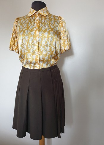 İpekyol Vintage Pileli Etek Sıfır ürün - Görsel 3