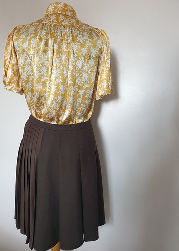 İpekyol Vintage Pileli Etek Sıfır ürün - Görsel 6