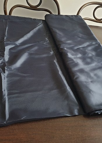 Polyester astar kumaş çift en. Renk koyu lacivert - Görsel 4