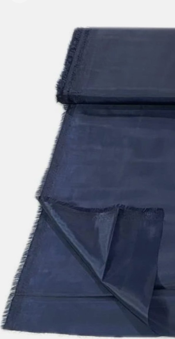 Polyester astar kumaş çift en. Renk koyu lacivert - Görsel 2