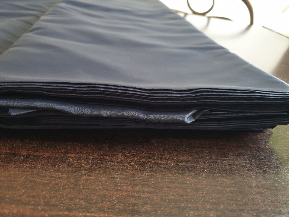 Polyester astar kumaş çift en. Renk koyu lacivert - Görsel 5