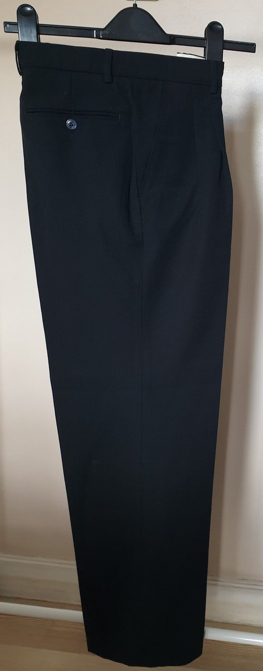 %45 Yünlü Erkek Pilili Ofis Kumaş Pantolon - Görsel 2