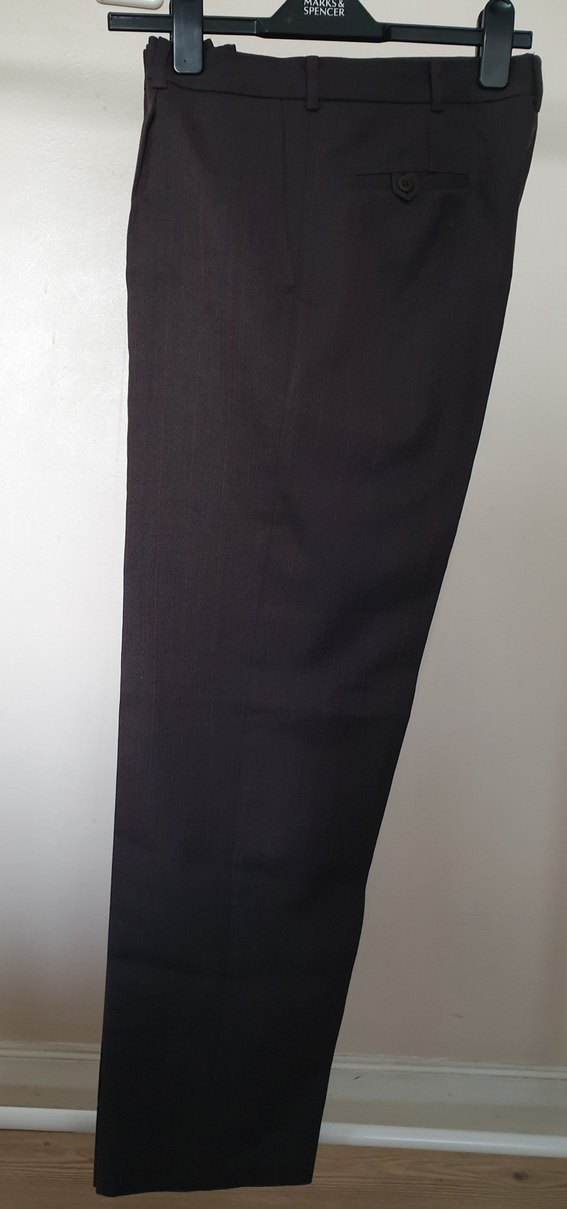 %45 Yunlü Balıksırtı Kumaştan SIFIR Erkek Pantolonu - Görsel 2