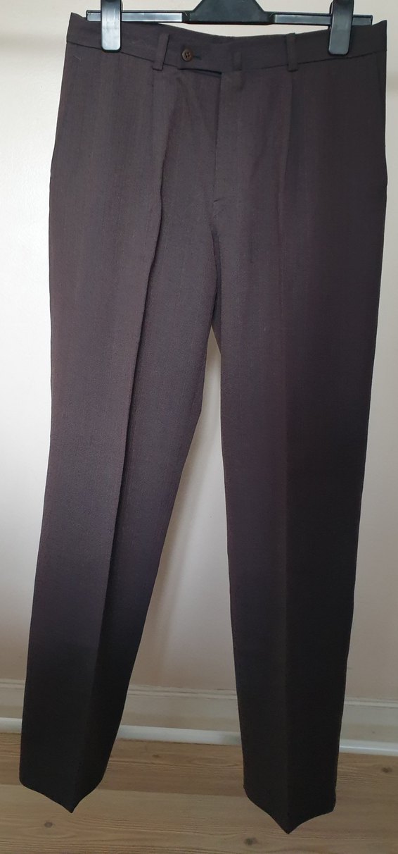 %45 Yunlü Balıksırtı Kumaştan SIFIR Erkek Pantolonu - Görsel 3