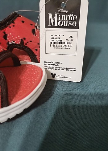 Michael Kors Kız Çocuk Minnie Mouse Baskılı Kırmızı Sandalet