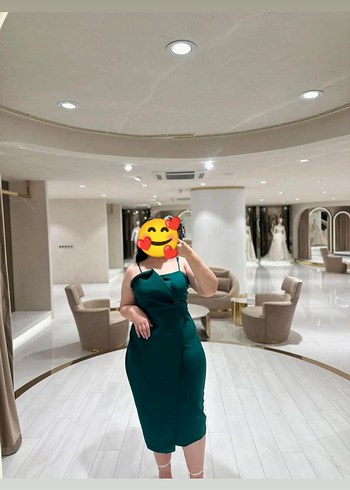 Trendyol & Milla zümrüt yeşili elbise
