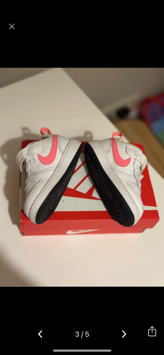 Kız Çocuk orjinal nike BeyazRenkli Sneakers - Görsel 3