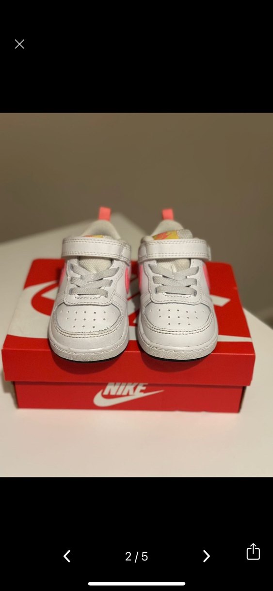 Kız Çocuk orjinal nike BeyazRenkli Sneakers - Görsel 2