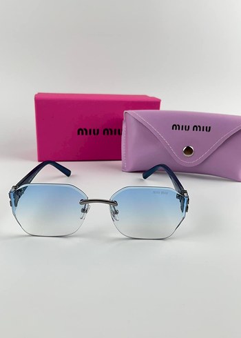 Miu Miu Kadın Mavi Parlak Gözlük