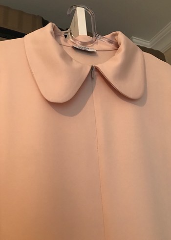 Diğer Bej, Uzun Kollu, Yüksek Yaka Kadın Elbise