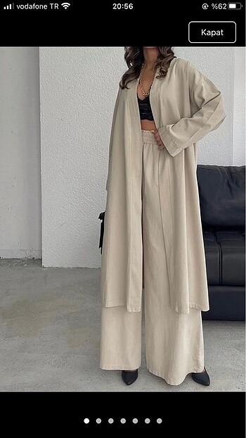 Kimono Takım Bej Renk (xl BEDEN)