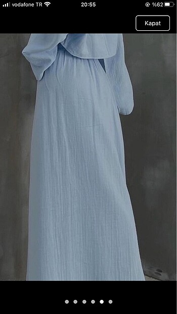 Etek&bluz takım bebe mavisi (L beden) - Görsel 3