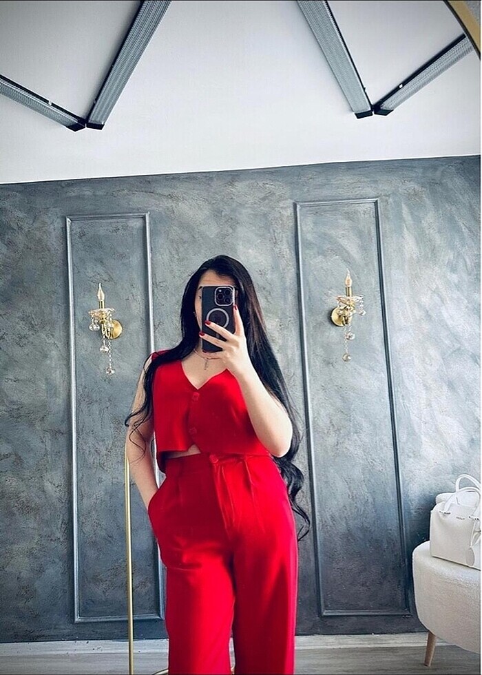 Kısa yelekli takım (L beden ) - Görsel 3