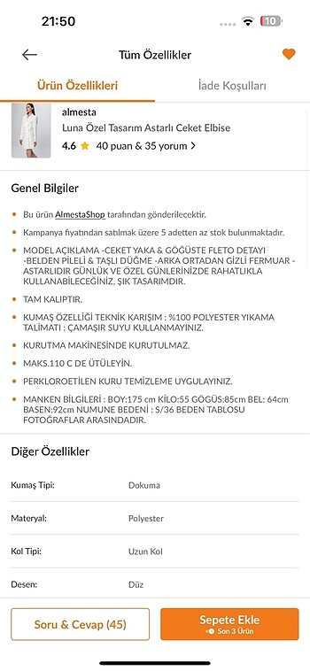 Astarlı ceket elbise - Görsel 7