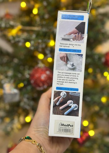 Tek Tuşla Temizlenen Evcil Hayvan Tarak & Masaj Fırçası - Görsel 5