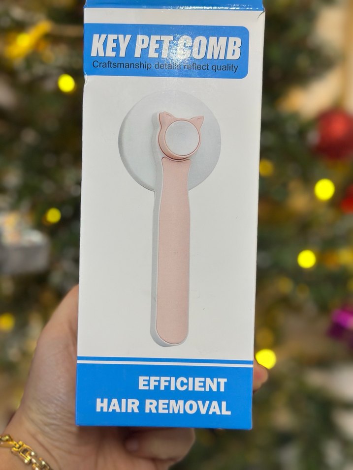 Tek Tuşla Temizlenen Evcil Hayvan Tarak & Masaj Fırçası - Görsel 4