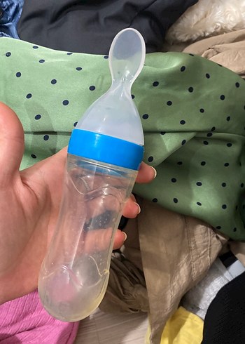 Mavi Bebek Kaşıklı Biberon - Görsel 4