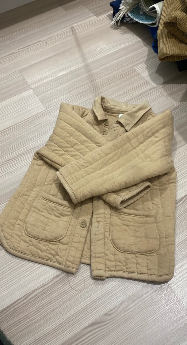 Bej Düğmeli Erkek Çocuk Keten Ceket - Görsel 2