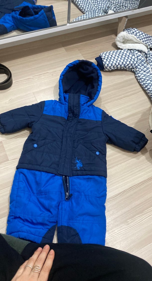 Mavi Erkek Bebek Kar Tulumu - Görsel 3