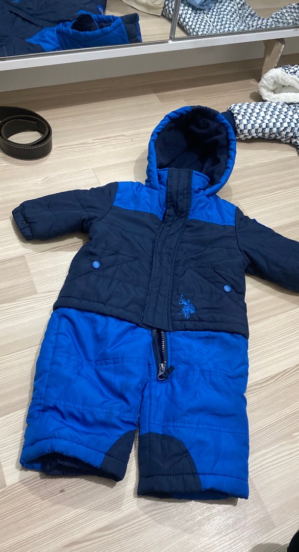 Mavi Erkek Bebek Kar Tulumu - Görsel 4