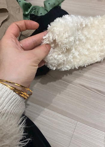 Beyaz Kürklü Bebek Tulumu - Görsel 3